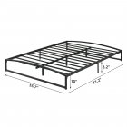 US GARVEE 10 Inch Metal Platform Twin Size Bed Frame with Sturdy Steel Slats Support, Mattress Foundation, No Box Spring Needed, Easy Assembly, Black (Twin, 10 Inch)
