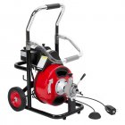 US GARVEE 100 Ft X 3/8 Inch Drain Cleaner Machine Professional Electric Drain Auger for 1 to 4 Inch Pipes