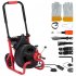 US GARVEE 100Ft x 3 8 Inch Drain Cleaner Machine Auto feed Electric Drain Auger