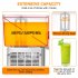US GARVEE 10x2L Commercial Beverage Dispenser 280W Stainless Steel Food Grade Ice Tea Drink Dispenser