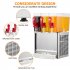 US GARVEE 10x3L Commercial Beverage Dispenser 320W Stainless Steel Food Grade Ice Tea Drink Dispenser
