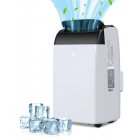 US GARVEE 12000 BTU Portable AC, Quiet, 500 sq ft, Remote, Timer - White