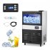 US GARVEE 120Lbs 24H  Ice Maker  26lbs Bin  60 Clear Cubes  Stainless Steel  Under Counter  2 Inlet Modes  Ideal for Home Party Bar Restaurant