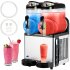 US GARVEE 12Lx2 Commercial Slushy Machine Margarita Machine 500W Frozen Drink Machine Food Grade