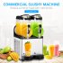 US GARVEE 12Lx2 Commercial Slushy Machine Margarita Machine 500W Frozen Drink Machine Food Grade