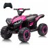 US GARVEE 12V Kids ATV 4 Wheeler with Music  LED Lights for Boys   Girls   Pink
