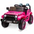 US GARVEE 12V Kids Ride On Truck  Remote Control  LED  Music  3 Speeds   Pink