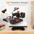 US GARVEE 12X15 inch Heat Press Machine 6 in 1 Heat Press 800W Sublimation Machine Swing Away Heat Press