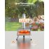 US GARVEE 12inch Outdoor Pizza Oven Stainless Steel with Foldable Legs Black