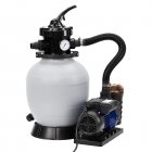 US GARVEE 13 Inch Sand Filter Pump, 3434GPH 3/4HP Pool Sand Filter for Above Ground and Inground Pool Up to 8500 Gallons, with 6-Way Multi-Port Valve & Strainer Basket Easy Installation