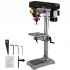 US GARVEE 13 in Benchtop Drill Press  7 5 Amp 120V Pure Copper Motor  288 3084 RPM Variable Speed Cast Iron Bench Drill Press  0 45  Tilting Worktable  Tabletop 