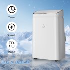US GARVEE 14,000 BTU Portable AC, Cools 750 Sq. Ft, Quiet, 3-in-1 For Room Cooling