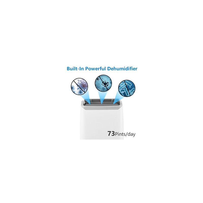 US GARVEE 14,000 BTU Portable AC, 700 Sq. Ft Coverage, 3-in-1 Unit