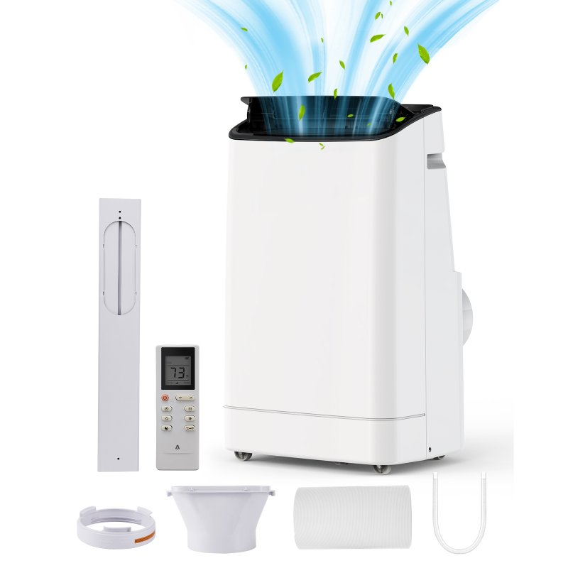 US GARVEE 14,000 BTU Quiet Portable AC, Cools 750 Sq. Ft, Quiet, 4-in-1