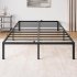 US GARVEE 14 Inch Full Bed Frame with Storage Metal Platform Full Bed Frame No Box Spring Needed Steel Slat Support Easy Assembly  Full 