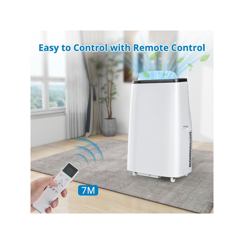 US GARVEE 14000 BTU 3-in-1 Portable AC, Dry & Fan, Up to 750 sq ft