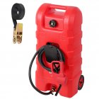 US GARVEE 15 Gal Portable Fuel Caddy with LE Pump for Cars, Mowers, ATVs