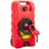 US GARVEE 15 Gallon Portable Fuel Caddy  10 ft hose  siphon pump  7 5 L min manual nozzle  diesel gasoline tank   Red