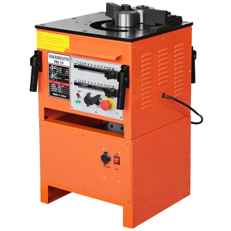 US GARVEE 1600W Electric Rebar Bender Cutter Machine Bending Rebar Steel Bar Steel Rod Bending Machine