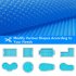 US GARVEE 16ft x 32ft Solar Cover Heat Retaining Blanket for Rectangular Swimming Pools 200um