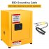 US GARVEE 17x17x22 Inches Galvanized Steel Safety Cabinet Flammable Liquids Storage Cabinet Yellow