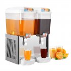 US GARVEE 18x2L Commercial Beverage Dispenser 280W Stainless Steel Food Grade Ice Tea Drink Dispenser