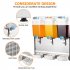 US GARVEE 18x3L Commercial Beverage Dispenser 380W Stainless Steel Food Grade Ice Tea Drink Dispenser