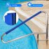 US GARVEE 1pack Pool Handrail 54x36 Inch Swimming Pool Stair Rail 250LBS Load for Inground Pool