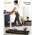 US GARVEE 2 5 HP Walking Pad Portable Treadmill 0 6 3 8 MPH 256 LBS Under Desk Treadmill Grey