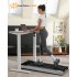 US GARVEE 2 5 HP Walking Pad 0 6 3 8 MPH 256 LBS Under Desk Treadmill Plug And Play Remote LCD Display