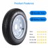 US GARVEE 2 Pack 480 12 4 80x12 4 80 12 4 8 12 Trailer Tires with 12 Inch Rims