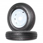 US GARVEE 2 Pack ST175-80D13 Trailer Tires With 13 inches Rims 5 Lug on 4.5 inches Load Range C 6PR