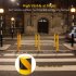 US GARVEE 2 Packs Safety Bollard 36 Inch Height Bollard Post for Driveway Barrier Parking Pole Yellow