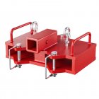 US GARVEE 2 inch Forklift Trailer Hitch Receiver for Dual Pallet Forks Forklift Tow Hitch Attachment Adapter