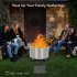 US GARVEE 20 5 Inch Smokeless Fire Pit With Air Switch And Handle Wood Burning Portable Stainless Steel Outdoor Firepit