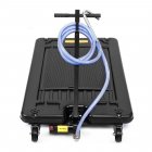 US GARVEE 20 Gallon Electric Oil Drain Pan with 110V Pump & 8 Ft Hose T Folding Handle Oil Drain Cart