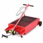 US GARVEE 20 Gallon Electric Oil Drain Pan with 110V Pump & 8 Ft Hose T Folding Handle Oil Drain Cart
