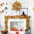 US GARVEE 20 Inch Fall Wreath Fall Wreath for Front Door with Maple Leaf Berries and Pumpkins