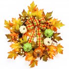 US GARVEE 20 Inch Fall Wreath Fall Wreath for Front Door with Maple Leaf Berries and Pumpkins