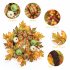 US GARVEE 20 Inch Fall Wreath Fall Wreath for Front Door with Maple Leaf Berries and Pumpkins