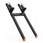 US GARVEE 2000lbs 43 Inch Heavy Duty Clamp-on Pallet Forks with Adjustable Stabilizer Bar for Tractor