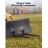 US GARVEE 2000lbs 43 Inch Heavy Duty Clamp on Pallet Forks with Adjustable Stabilizer Bar for Tractor