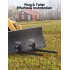 US GARVEE 2000lbs 60 Inch Heavy Duty Clamp on Pallet Forks with Stabilizer Bar