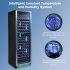 US GARVEE 24 Inch Tall Wine Cooler Refrigerator 187 Bottles Wine Fridge Built in Freestanding Wine Cooler with Professional Compressor
