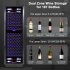 US GARVEE 24 Inch Tall Wine Cooler Refrigerator 187 Bottles Wine Fridge Built in Freestanding Wine Cooler with Professional Compressor