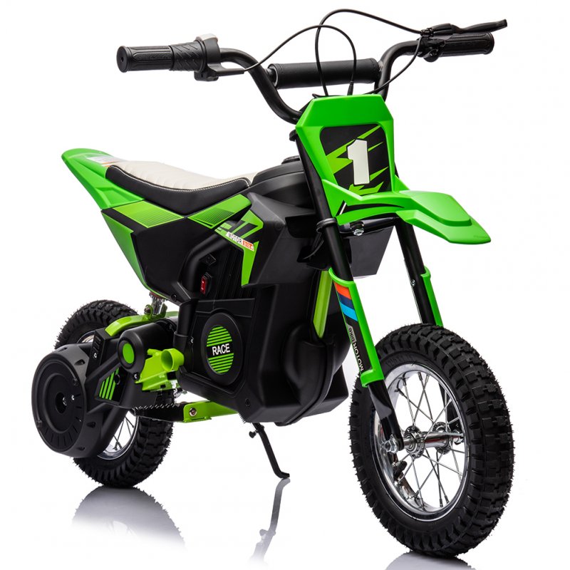 US GARVEE 24V 7ah Kids Electric Motocross, 13.6MPH, 250W, Off-Road Ready - Green