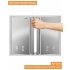 US GARVEE 24x26 Inch 304 Stainless Steel Outdoor Kitchen Access Door with Recessed Handle Silver