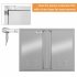 US GARVEE 24x26 Inch 304 Stainless Steel Outdoor Kitchen Access Door with Recessed Handle Silver