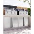 US GARVEE 24x26 Inch 304 Stainless Steel Outdoor Kitchen Access Door with Recessed Handle Silver