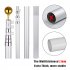 US GARVEE 25Ft Telescoping Flag Pole Kit Aluminum Flag Poles with 3x5 USA Flag for Outside Silver